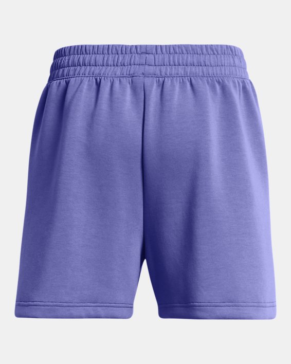 Pantalón corto UA Unstoppable Fleece Pleated para mujer, Purple, pdpMainDesktop image number 5